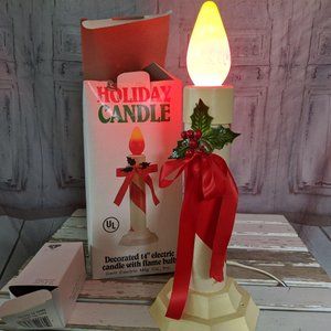 Vintage gem holiday candle Xmas 14″ decor